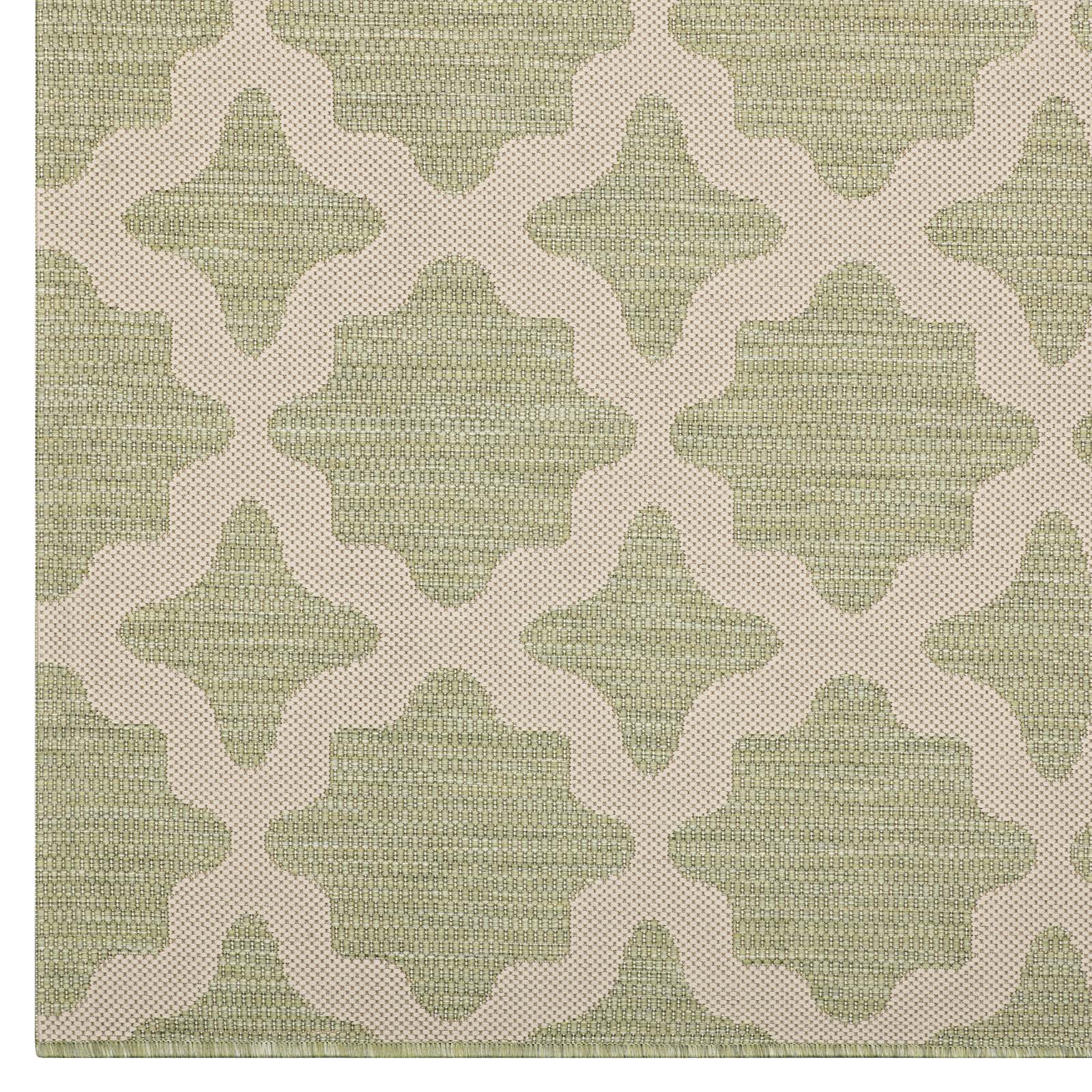 Beige and Light Green / 4x6