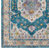 Blue Ivory Yellow Orange / 4x6