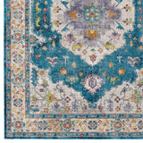 Blue Ivory Yellow Orange / 8x10