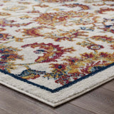 Ivory Blue Orange Yellow Red / 5x8