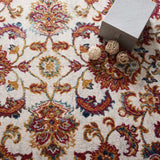 Ivory Blue Orange Yellow Red / 5x8
