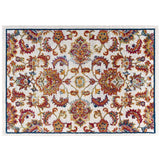 Ivory Blue Orange Yellow Red / 8x10