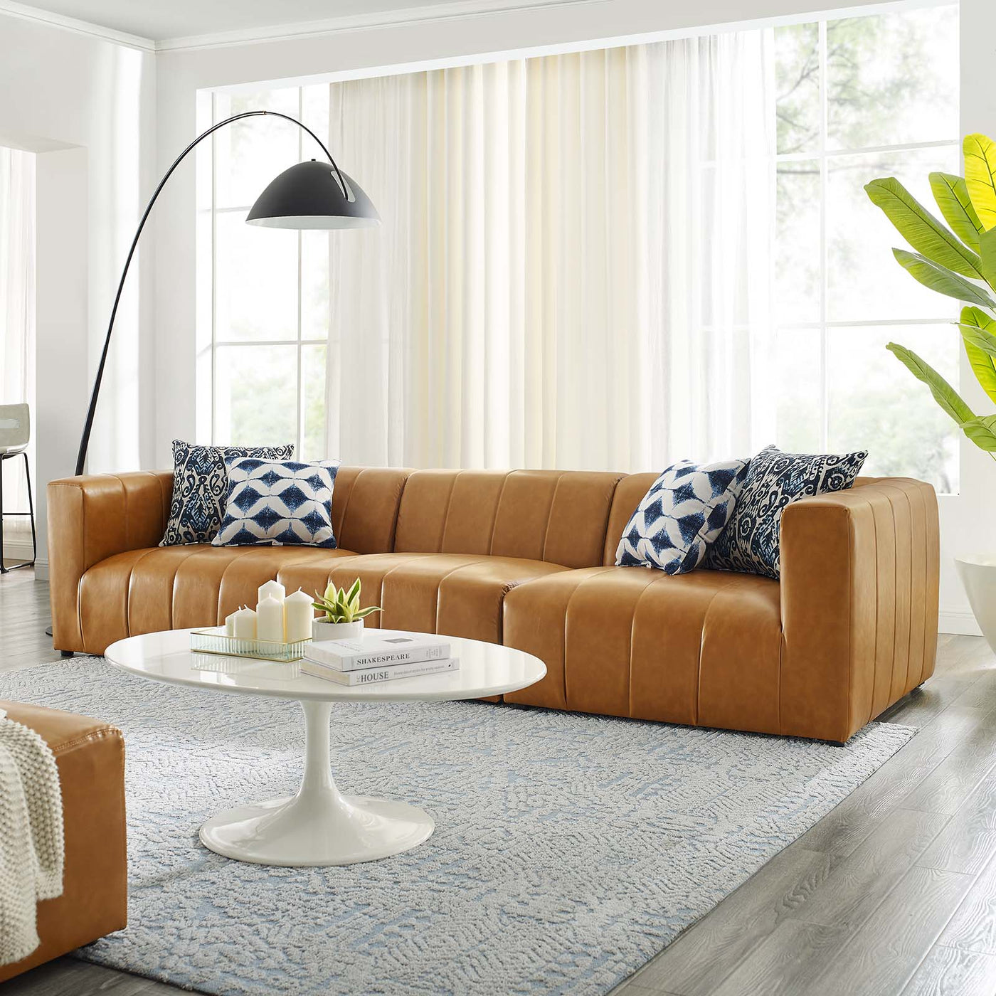 Bartlett Vegan Leather 3-Piece Sofa — Lexmod