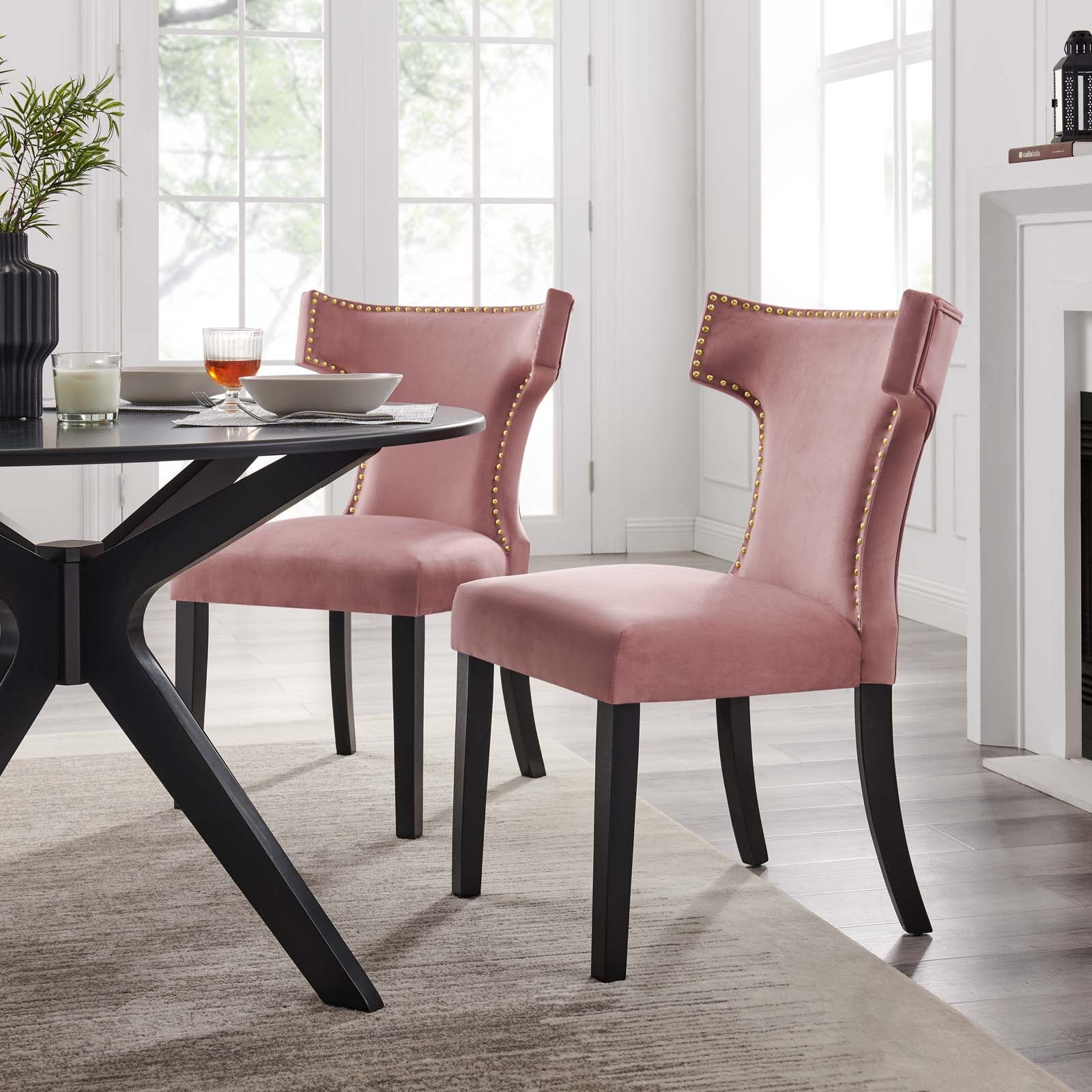 Rosa velvet dining online chair