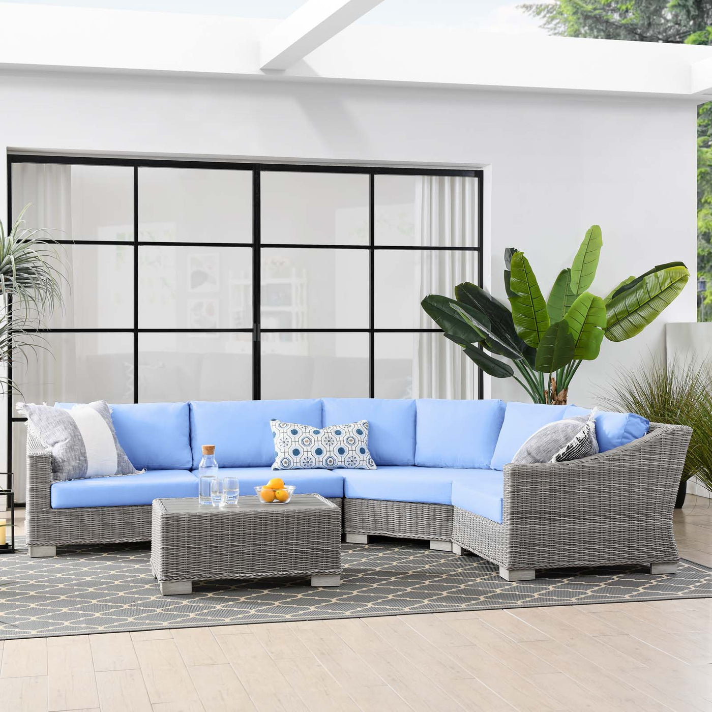 Niko 5-piece Patio Sectional Conversation Set