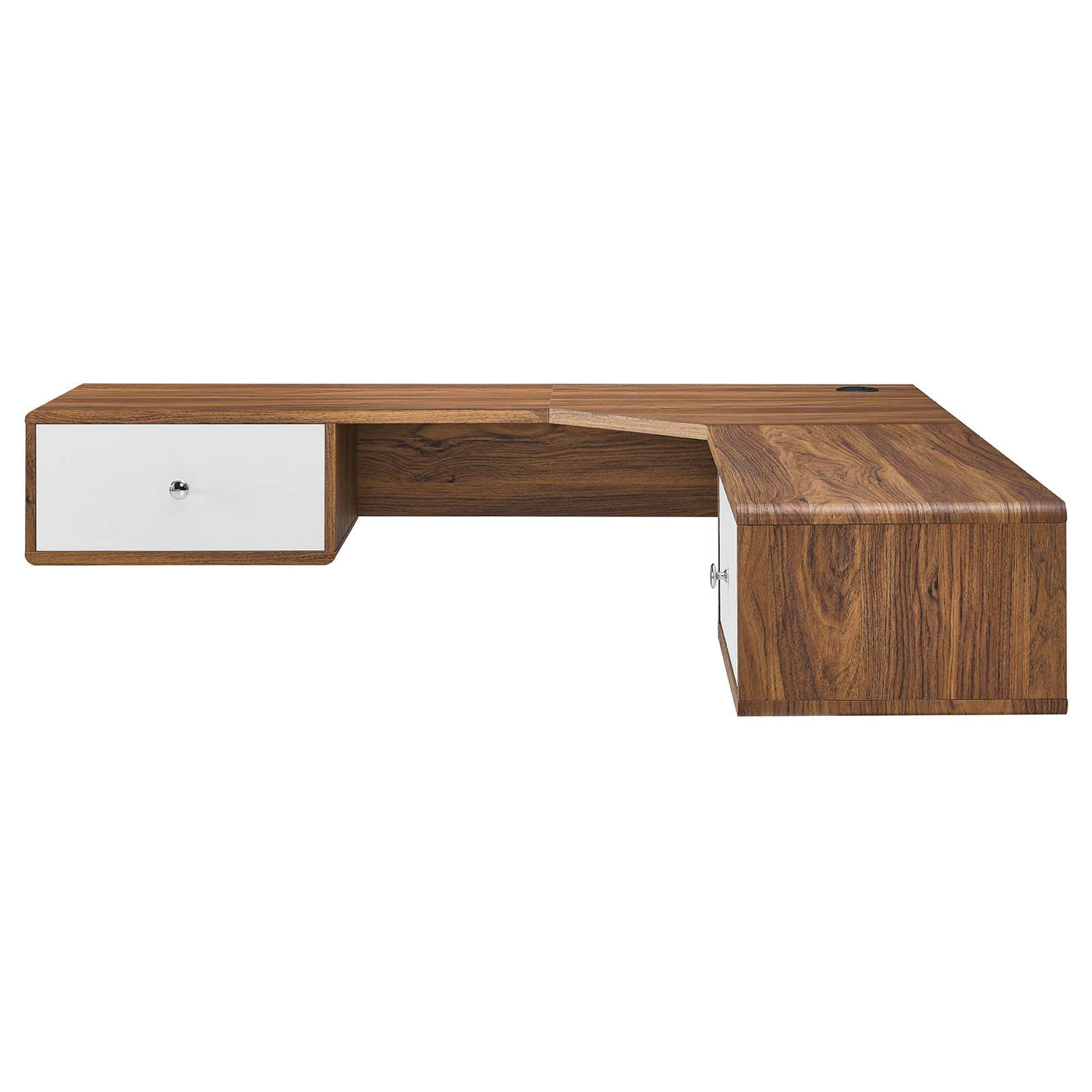 Transmit 55 Wall Mount Corner Wood Office Desk — Lexmod